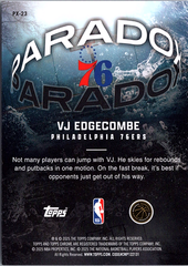 VJ Edgecome Topps Chrome - Paradox PX-23 NM (Back)
