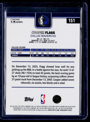 Cooper Flagg Topps Chrome Update - RayWave Refractor 151 NM