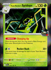 Team Rocket's Spidops DRI 020/182 Holo NM