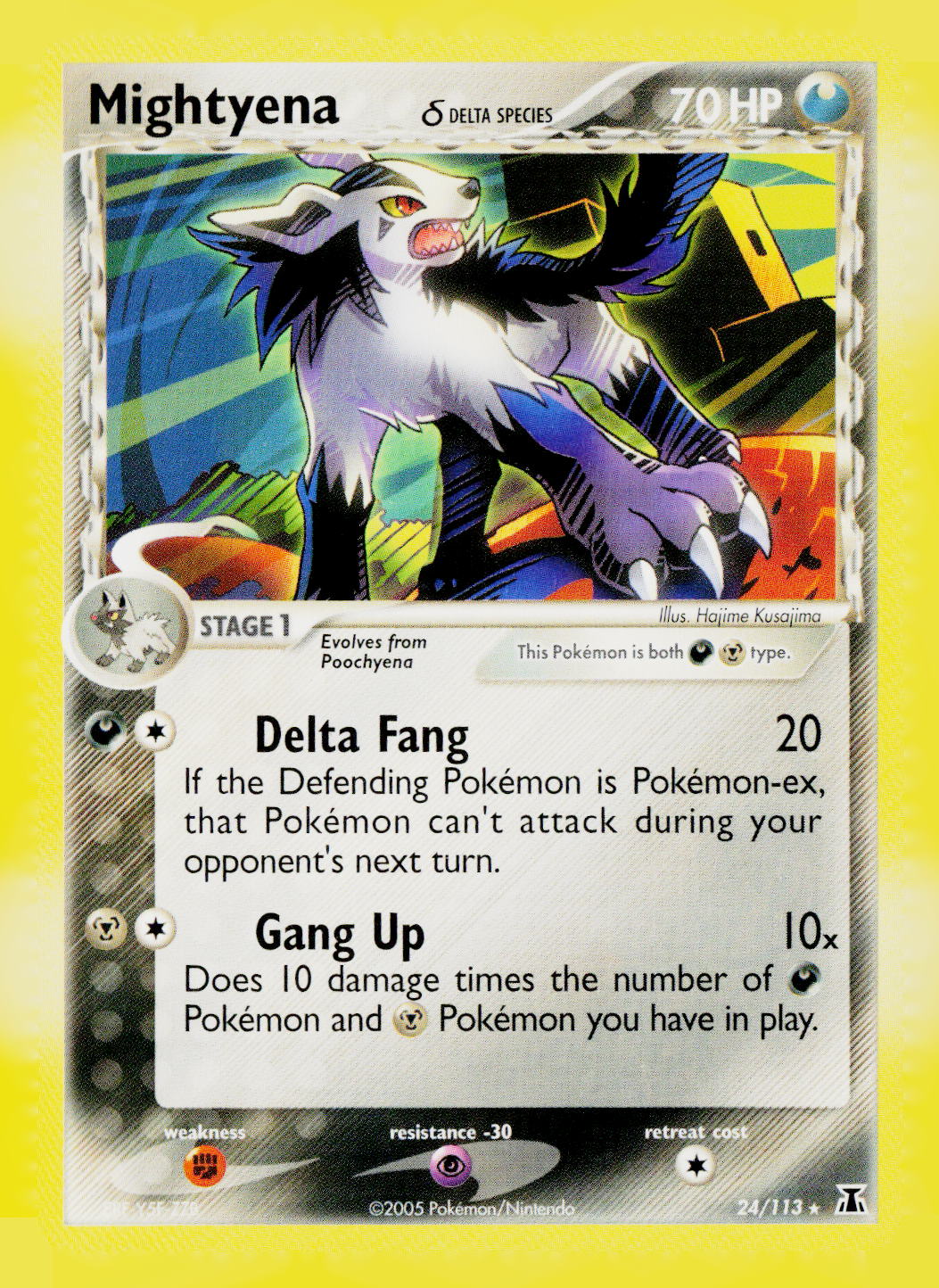 Mightyena (Delta Species) EX Delta Species 24/113 NM