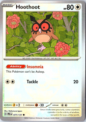 Hoothoot (Master Ball Pattern) Common SV: Prismatic Evolutions 077/131 NM