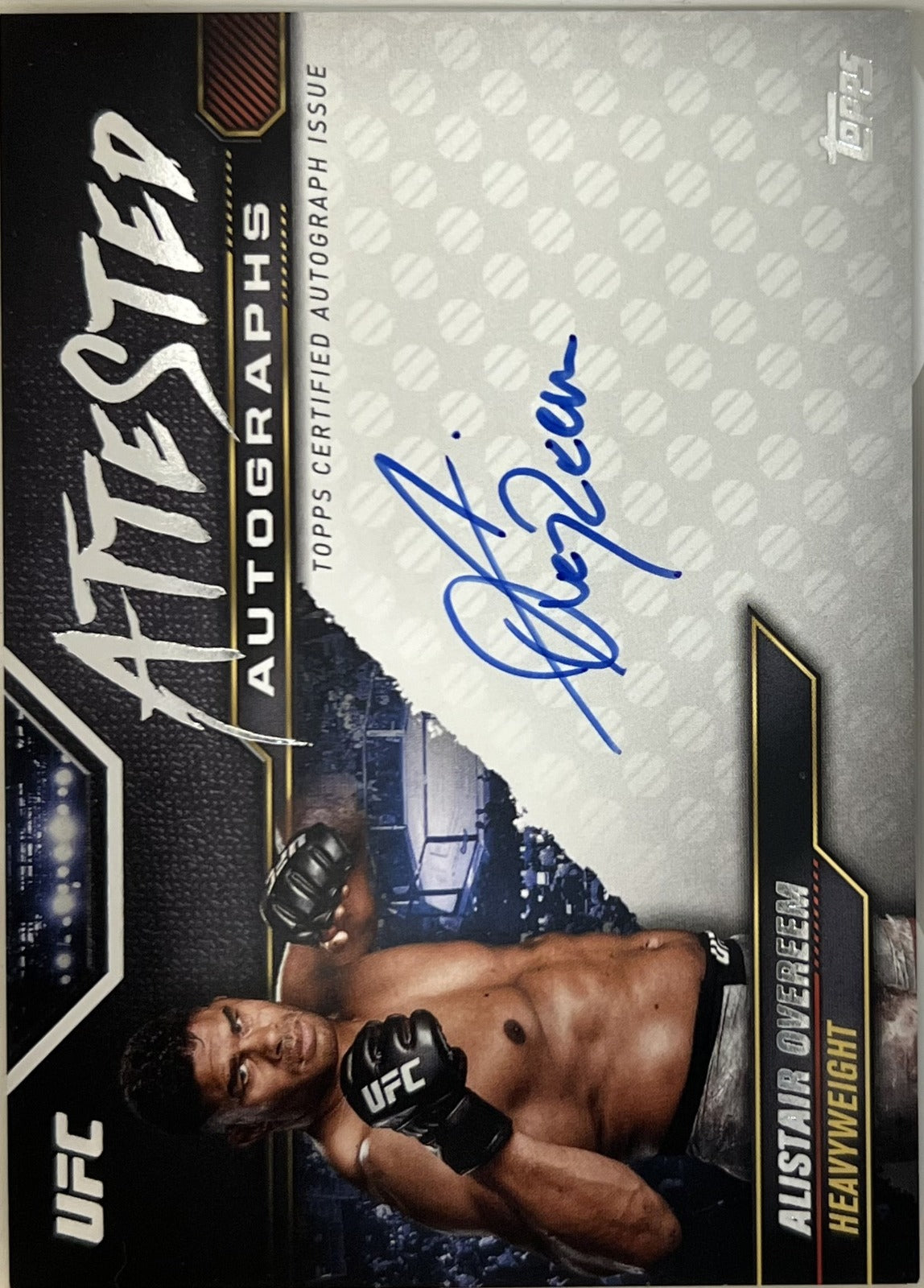 Alistair Overeem Topps Knockout UFC - Attested Autographs ATT-AOM NM