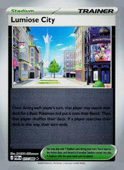 Lumiose City POR 077/088 Reverse Holo NM