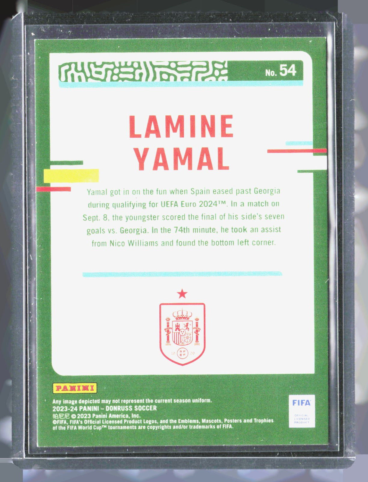 2023-24 Donruss Lamine Yamal 54 Soccer Spain