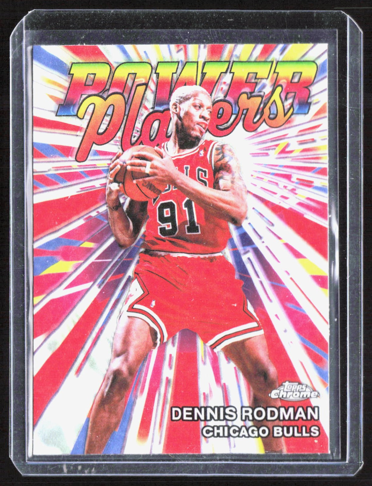 2025-26 Topps Chrome Update - Power Players Refractor Dennis Rodman PP-22