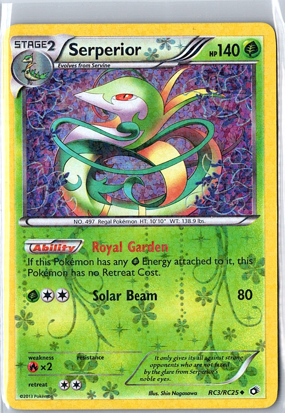 Serperior Uncommon Legendary Treasures: Radiant Collection RC3/RC25 NM