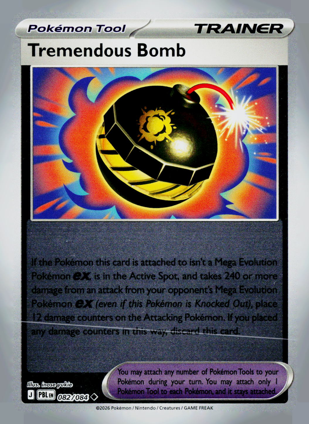 Tremendous Bomb PBL 082/084 Reverse Holo NM