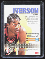 1997-98 SkyBox Z-Force Allen Iverson 150 Basketball Philadelphia 76ers (Back)