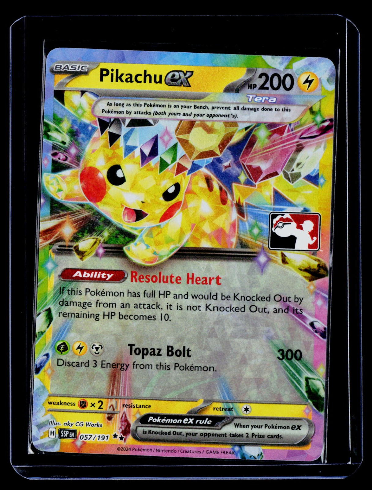 Pikachu ex Holo Prize Pack Series Cards 057/191 NM