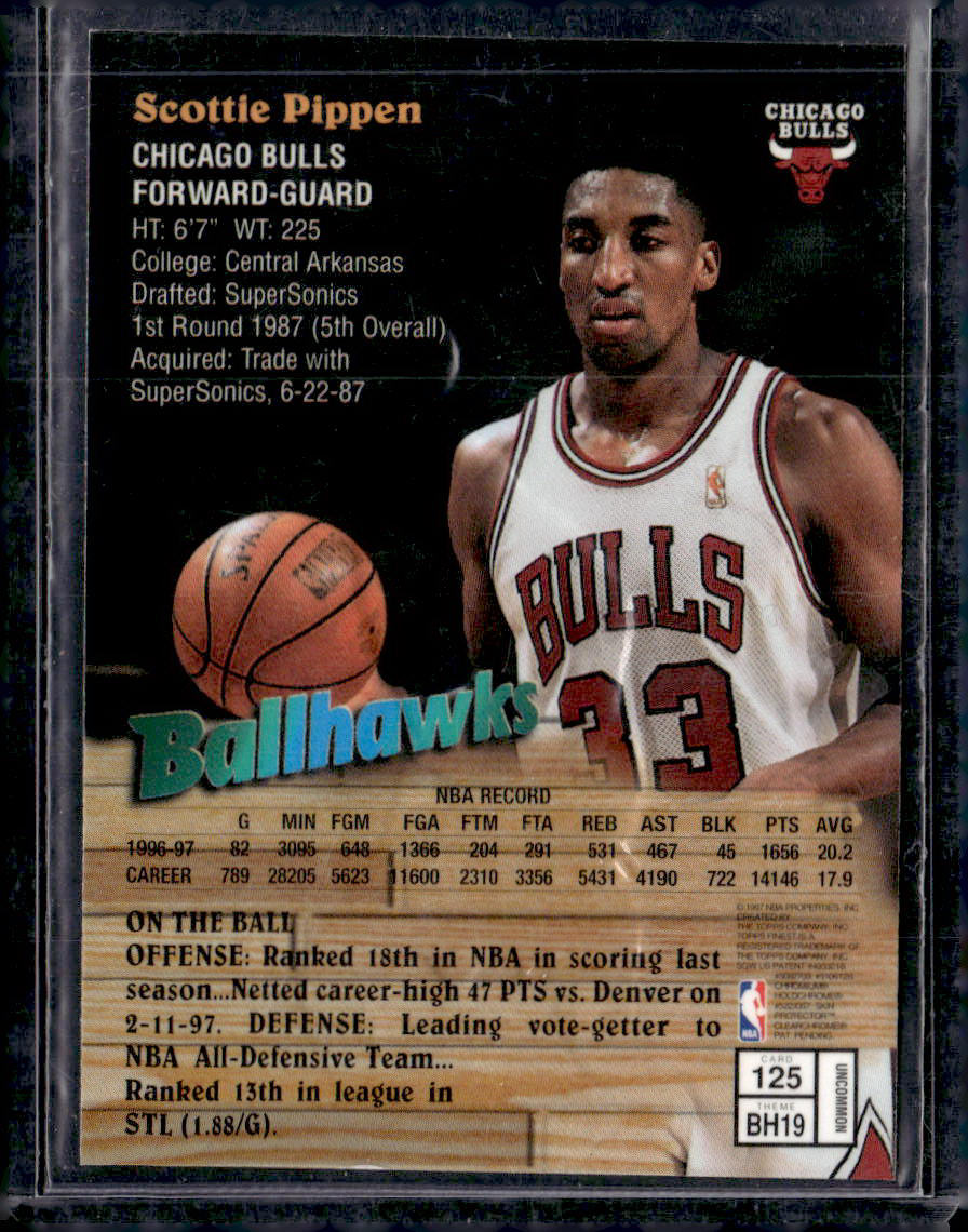 Scottie Pippen 125 Base NM (Back)