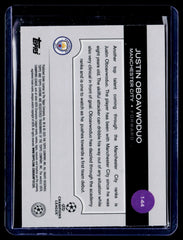 Justin Oboavwoduo Topps Chrome UEFA Club Competitions - Neon Green RayWave