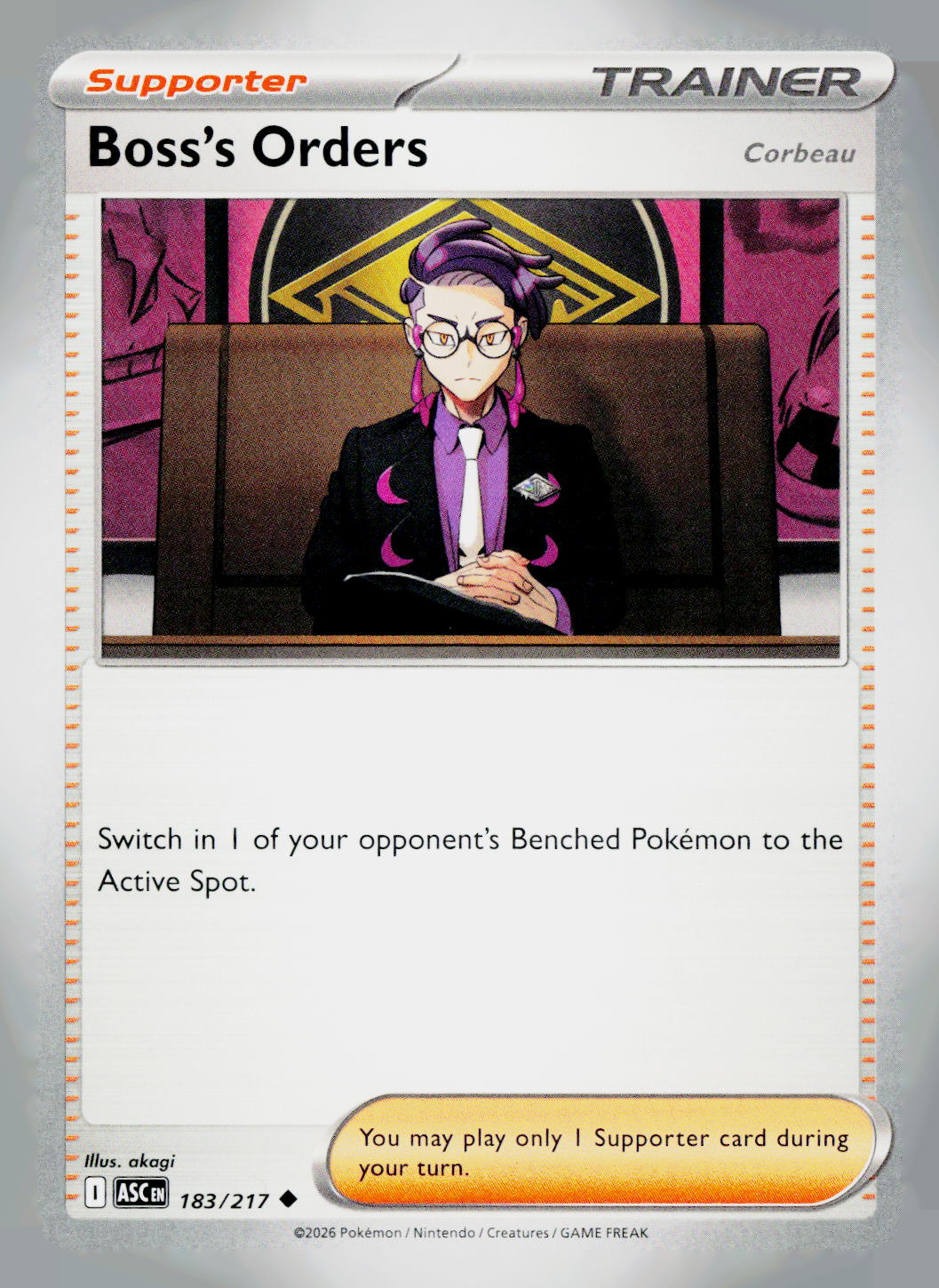 Boss's Orders [Corbeau] ASC NM