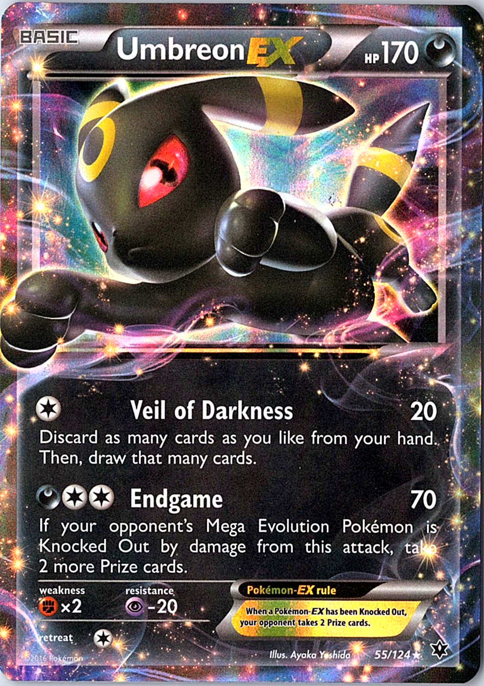 Umbreon EX Ultra Rare XY - Fates Collide 55/124 NM