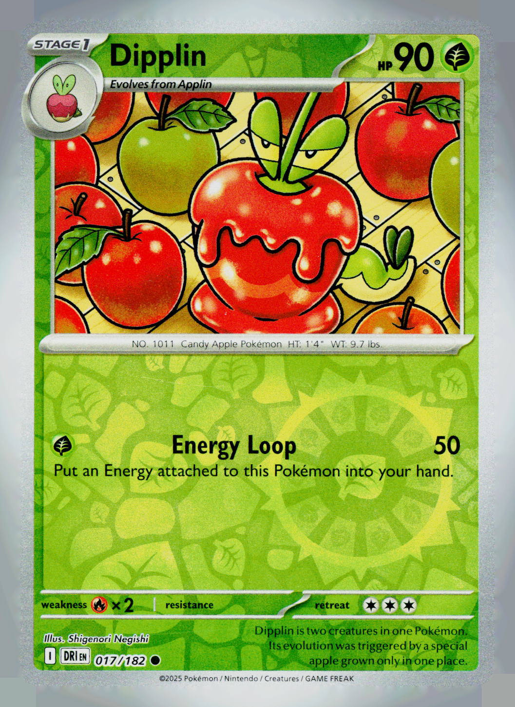 Dipplin DRI 017/182 Reverse Holo NM