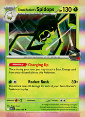 Team Rocket's Spidops DRI 020/182 Holo NM