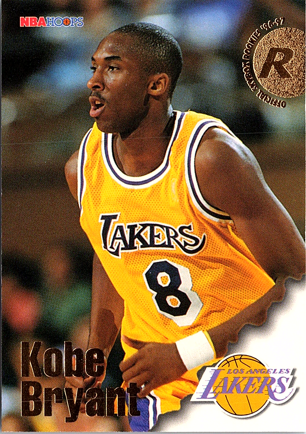 1996-97 Hoops Kobe Bryant 281 Basketball Los Angeles Lakers