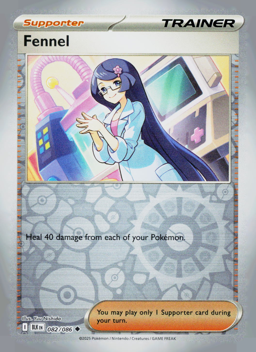 Fennel BLK 082/086 Reverse Holo NM