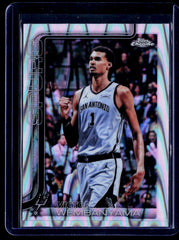 Victor Wembanyama Topps Chrome Update - RayWave Refractor 22 NM