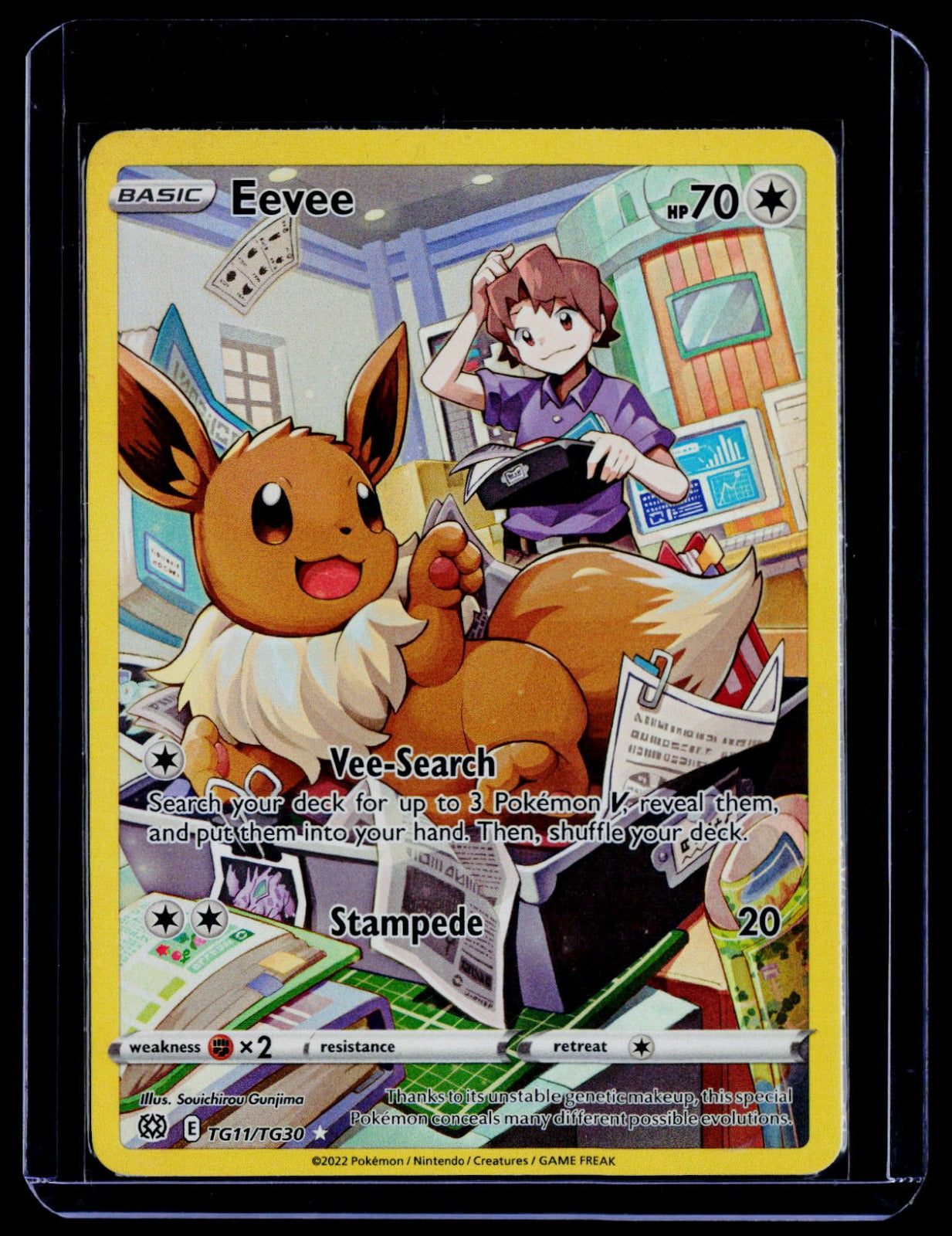 Eevee Holo SWSH09: Brilliant Stars Trainer Gallery TG11/TG30 NM