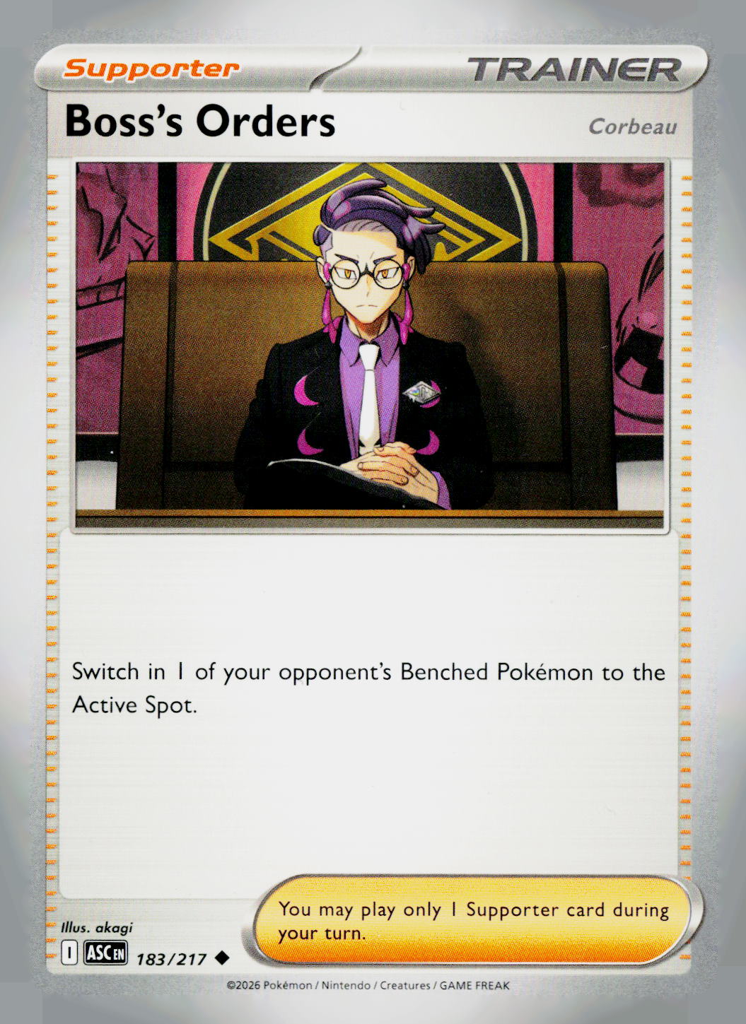 Boss's Orders [Corbeau] ASC 183/217 NM