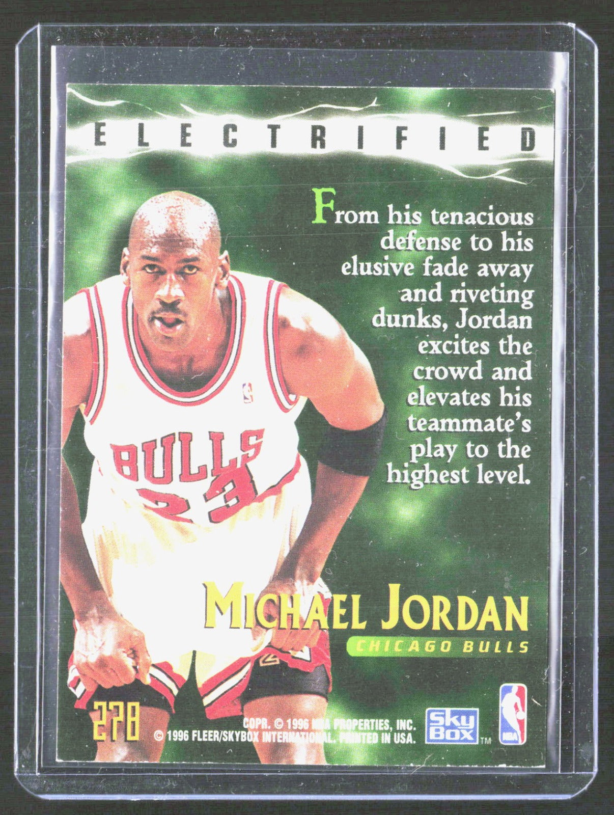 1995-96 SkyBox Premium Michael Jordan 278 Basketball Chicago Bulls