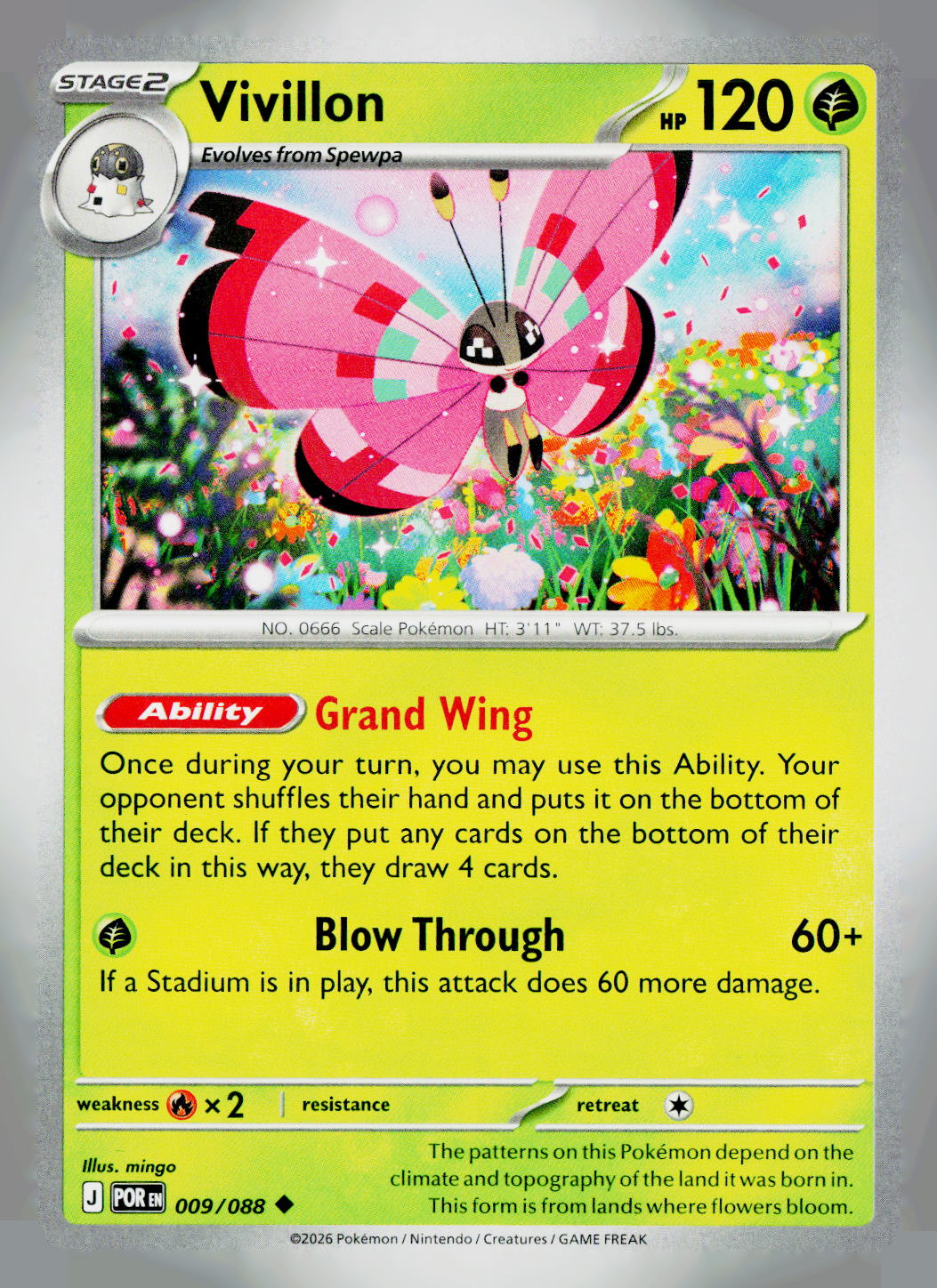Vivillon POR 009/088 NM