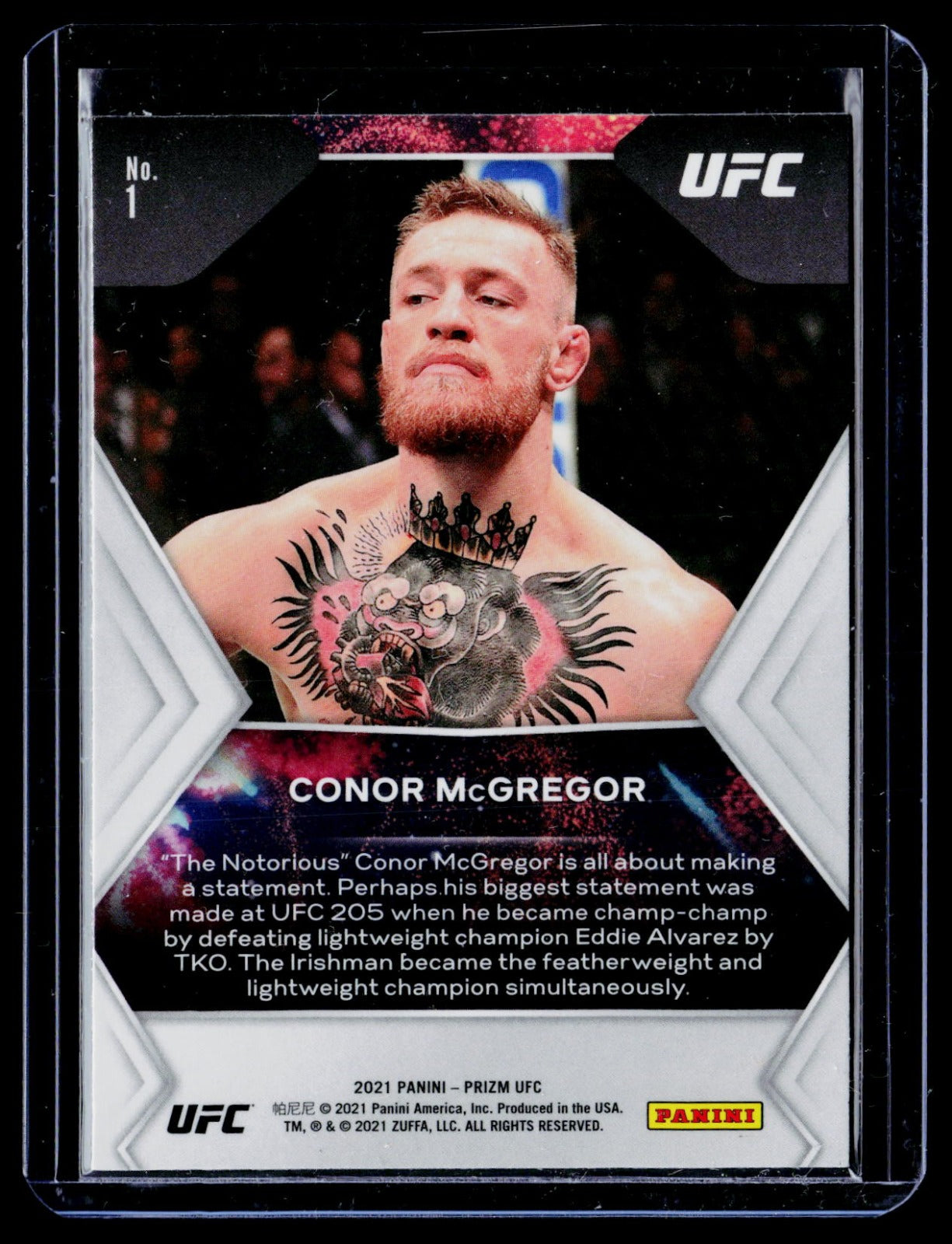 Conor McGregor Panini Prizm UFC - Fireworks 1 NM