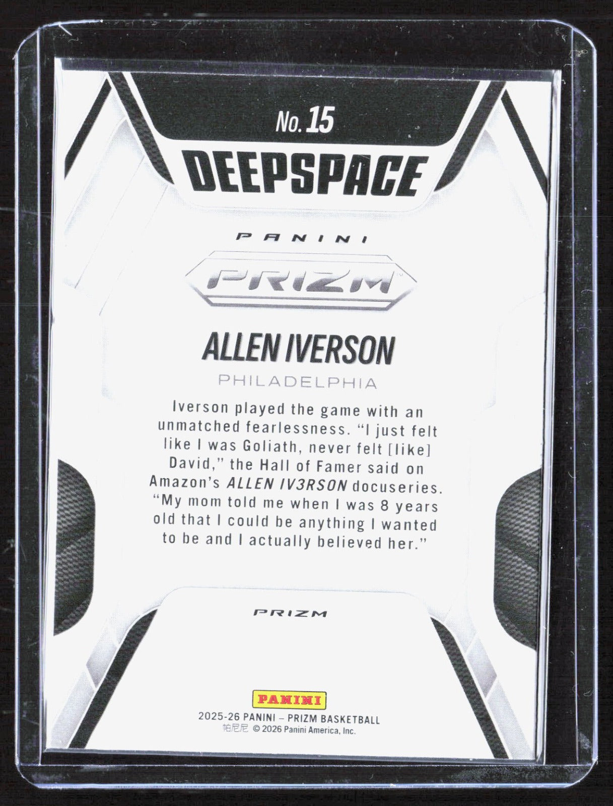 2025-26 Panini Prizm - Deep Space Prizms Silver Allen Philadelphia 76ers