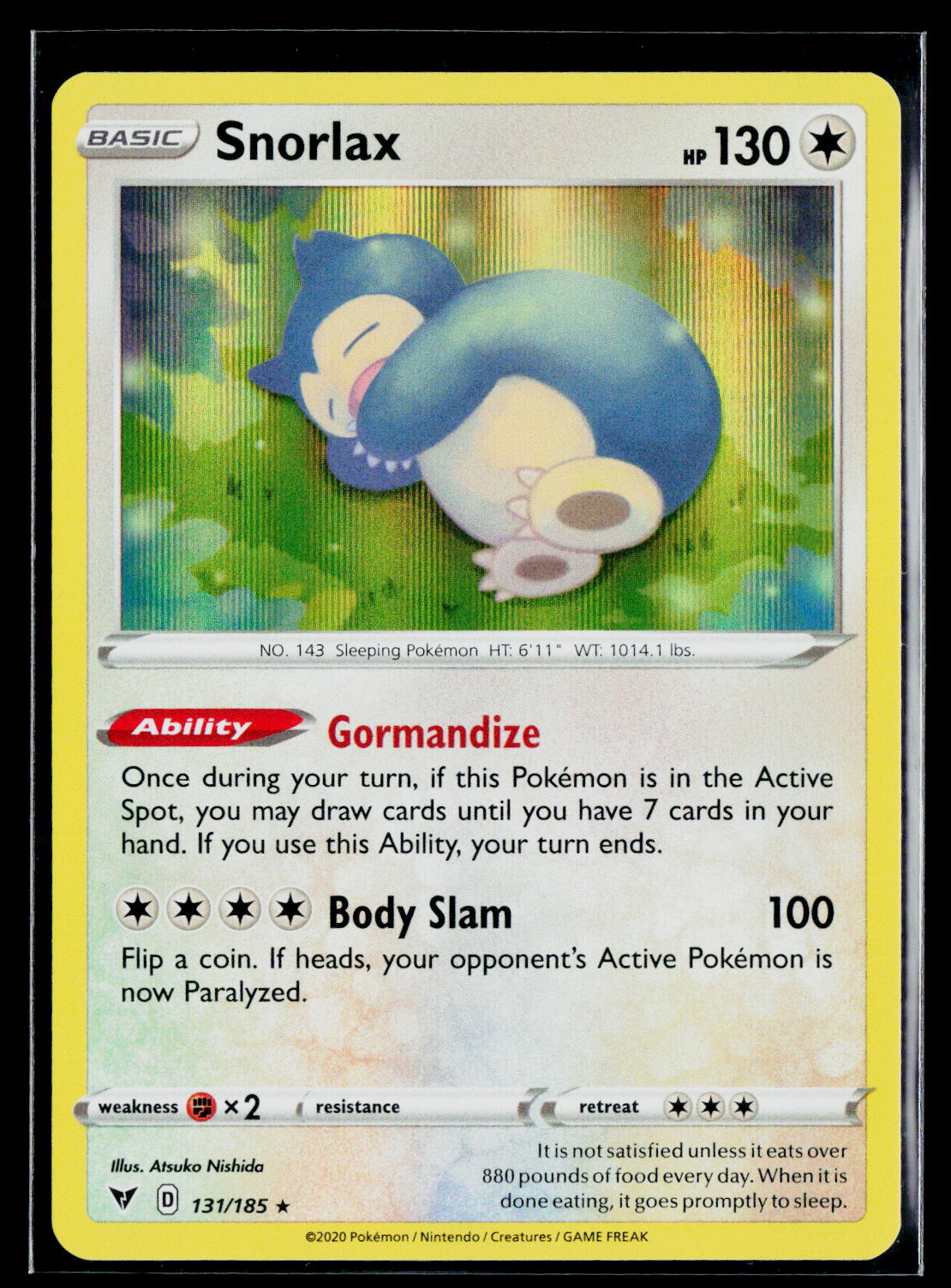 Snorlax SWSH04: Vivid Voltage 131/185 NM
