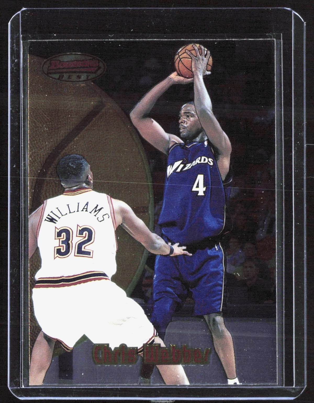 1997-98 Bowman's Best Chris Webber 81 Basketball Washington Wizards