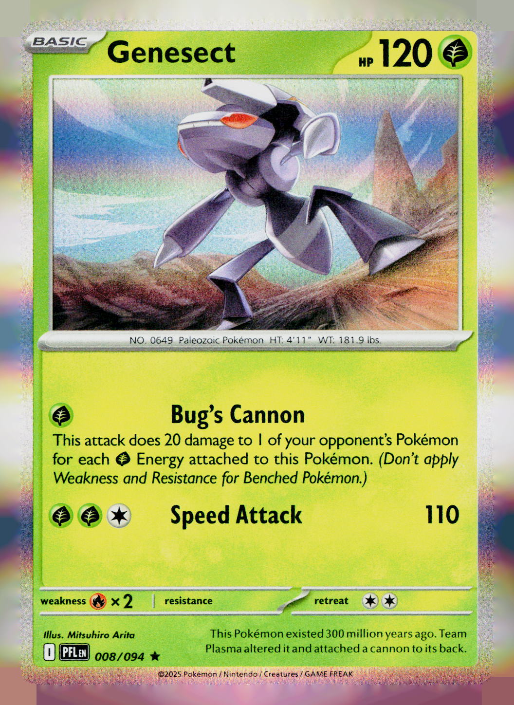 Genesect PFL 008/094 Holo NM