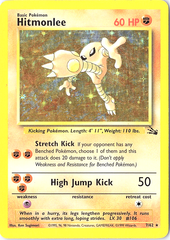 Hitmonlee (7) Holo Rare Fossil 07/62 MP