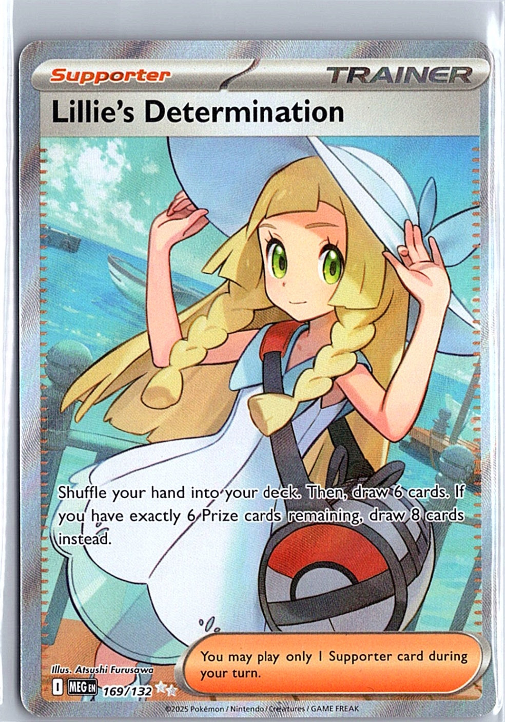 Lillie's Determination Ultra Rare ME01: Mega Evolution 169/132 NM