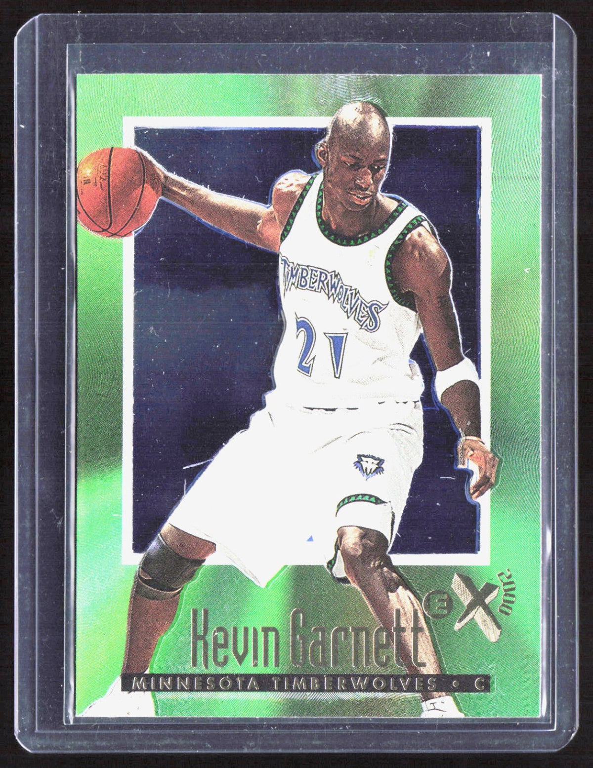 1996-97 E-X2000 Kevin Garnett 40 Basketball Minnesota Timberwolves