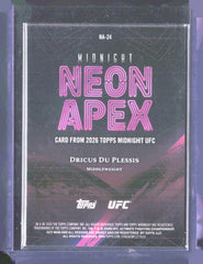 2026 Topps Midnight UFC - Neon Apex Dricus Du Plessis NA-24 UFC