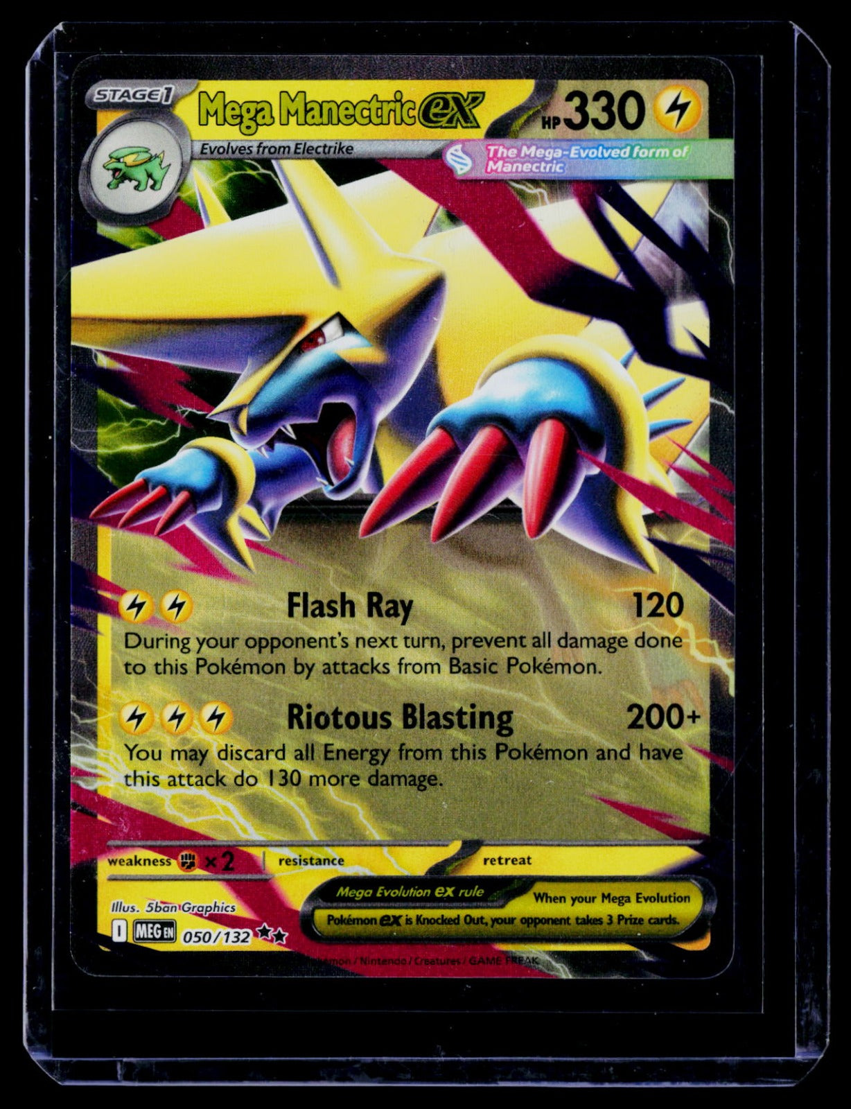 Mega Manectric ex MEG 050/132 Holo NM