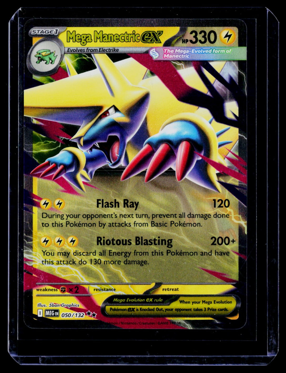 Mega Manectric ex MEG 050/132 Holo NM