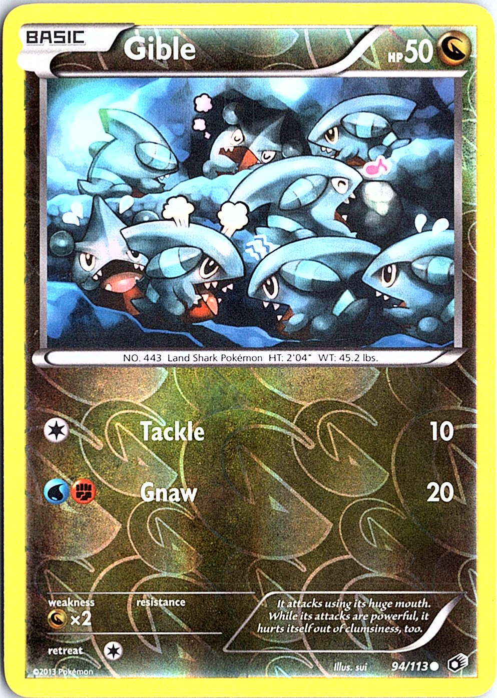 Gible Common Legendary Treasures 94/113 NM