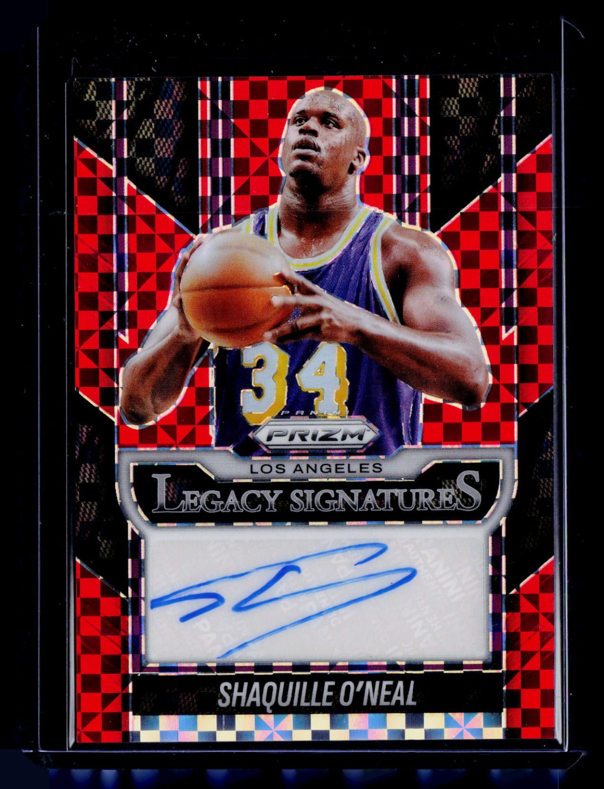 Shaquille O'Neal Panini Prizm - Legacy Signatures Prizms Red Power LS-SHQ NM