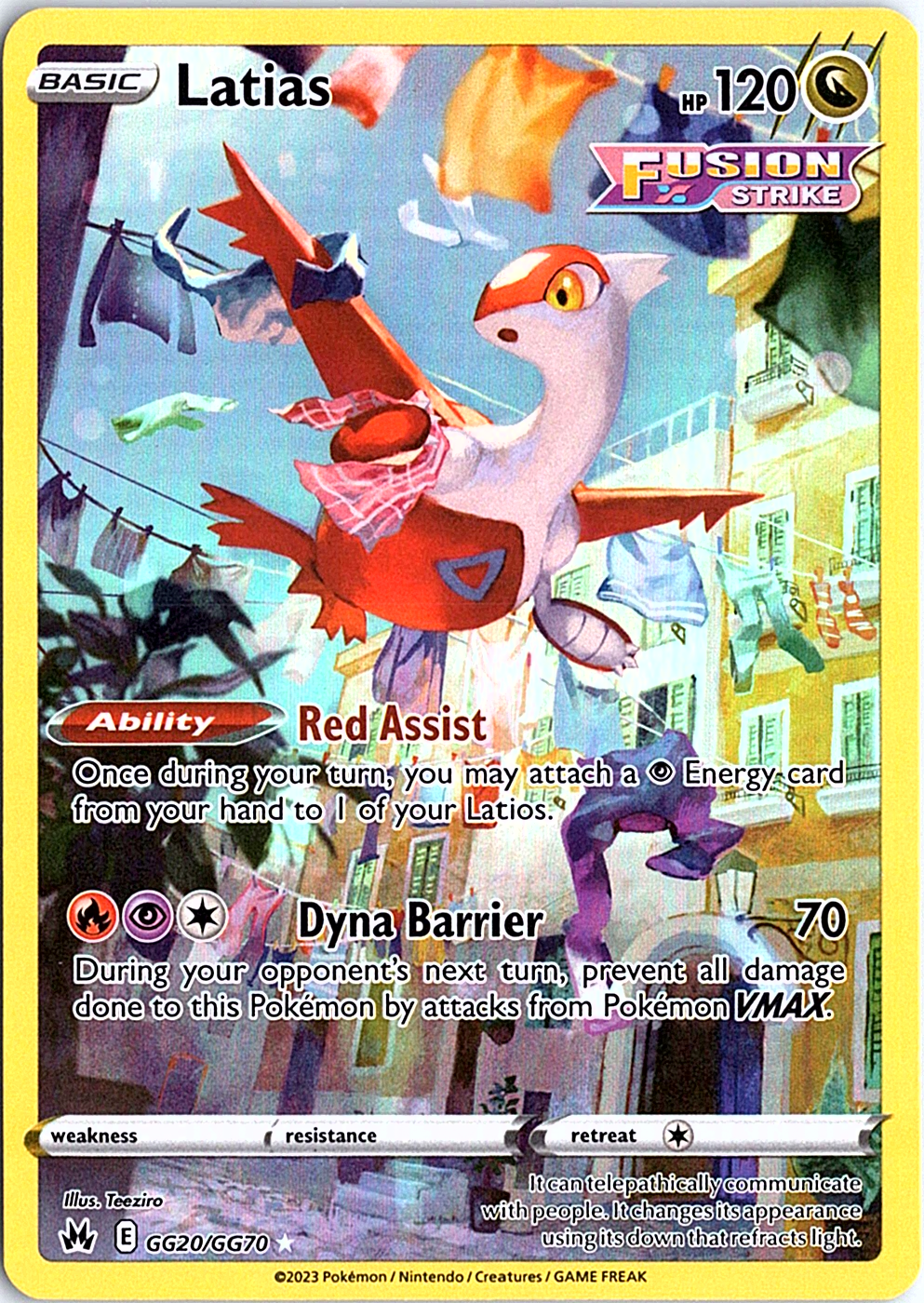 Latias Ultra Rare SWSH: Crown Zenith: Galarian Gallery GG20/GG70 NM