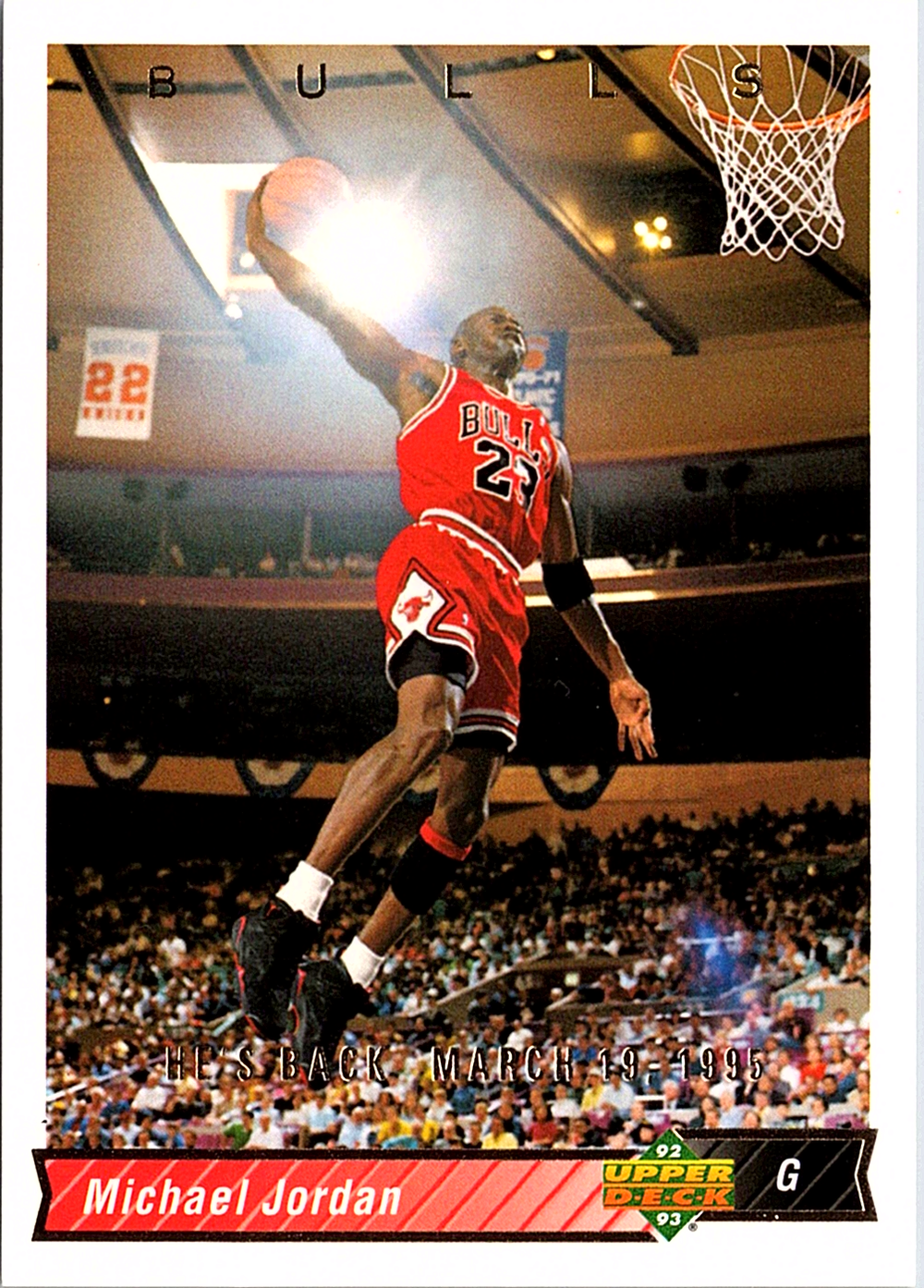 Michael Jordan Upper Deck - Michael Jordan He's Back Reprints 23 NM