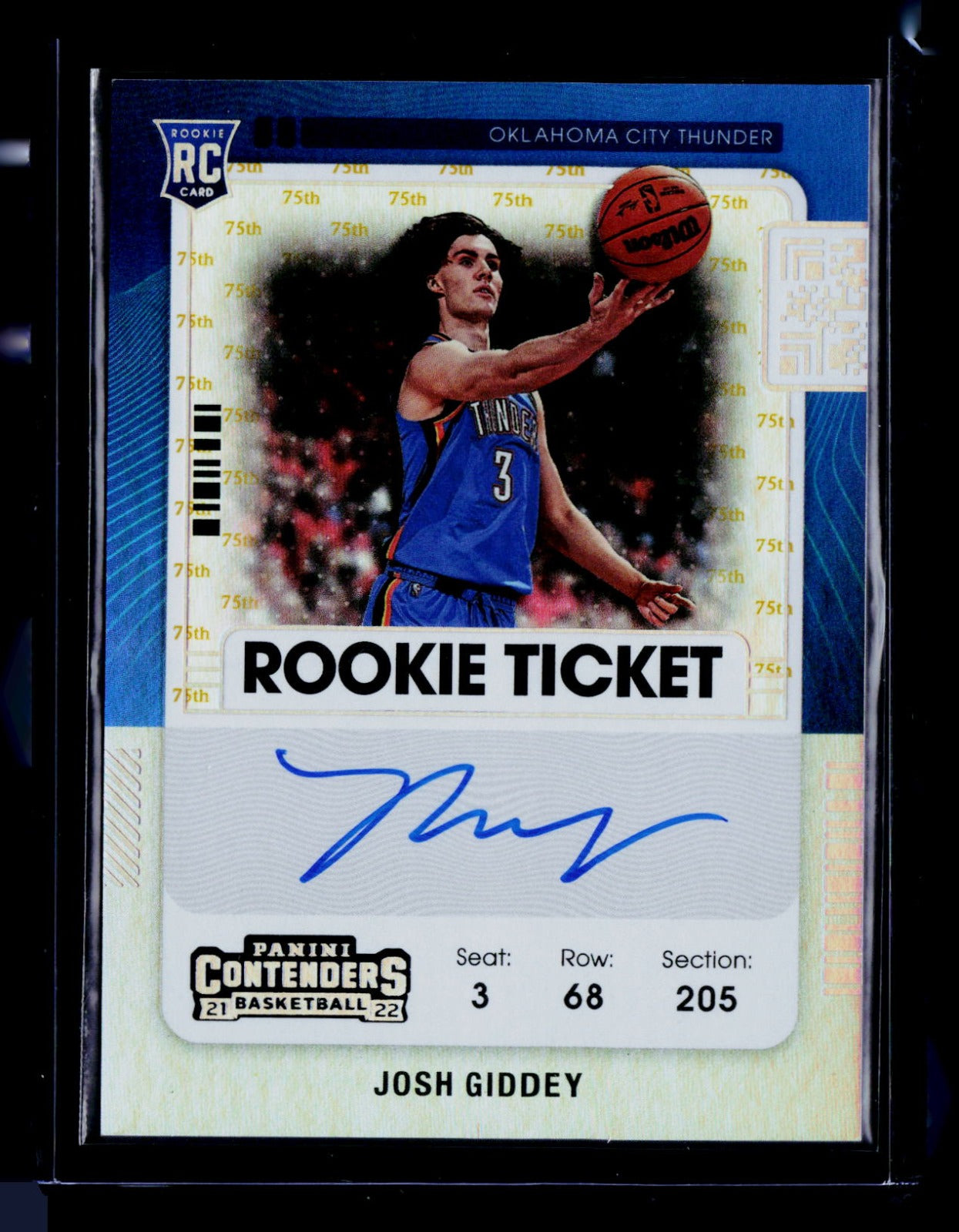Josh Giddey Panini Contenders auto 106 NM