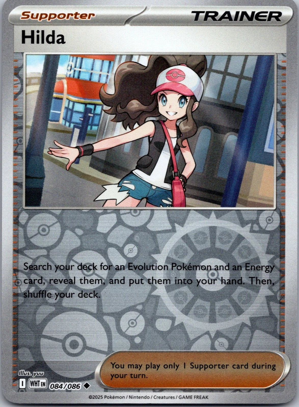 Hilda Uncommon Reverse holo SV: White Flare 084/086 NM