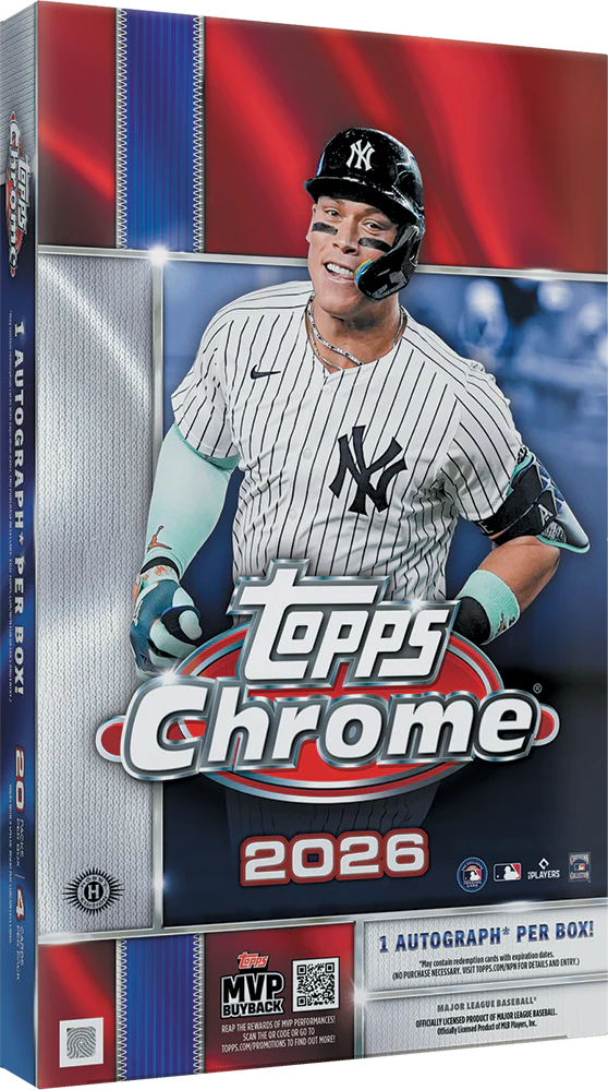 PREORDER: 2026 Topps Chrome Baseball Hobby Box