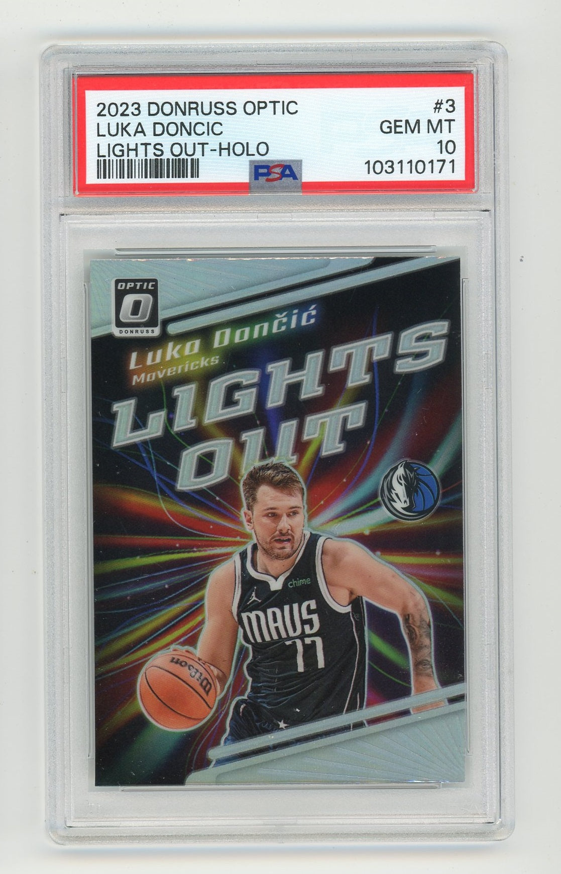 2023 Donruss Optic Luka Doncic Silver PSA 10