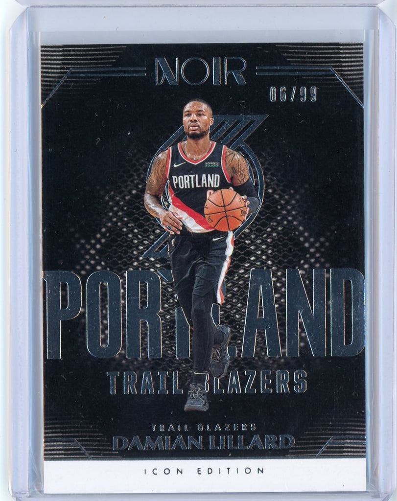 2019 Panini Noir Damian Lillard Icon Edition /99 #99