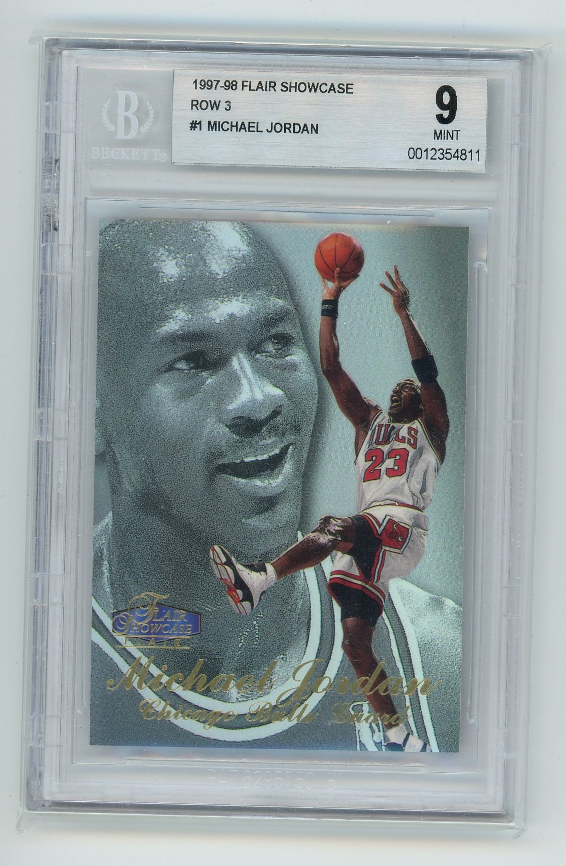 1997-98 Flair Showcase Row 3 Michael Jordan BGS 9