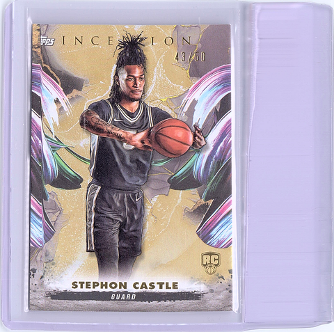 2024 Topps Inception Stephon Castle RC /50 Gold Holo