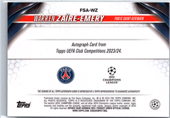 2023-24 Topps Chrome UEFA Future Stars Warren Zaire-Emery Green Wave /399 #159