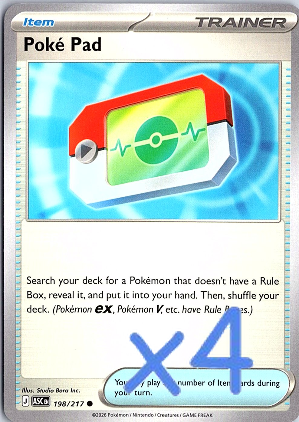 PLAYSET Poke Pad Common ME: Ascended Heroes 198/217